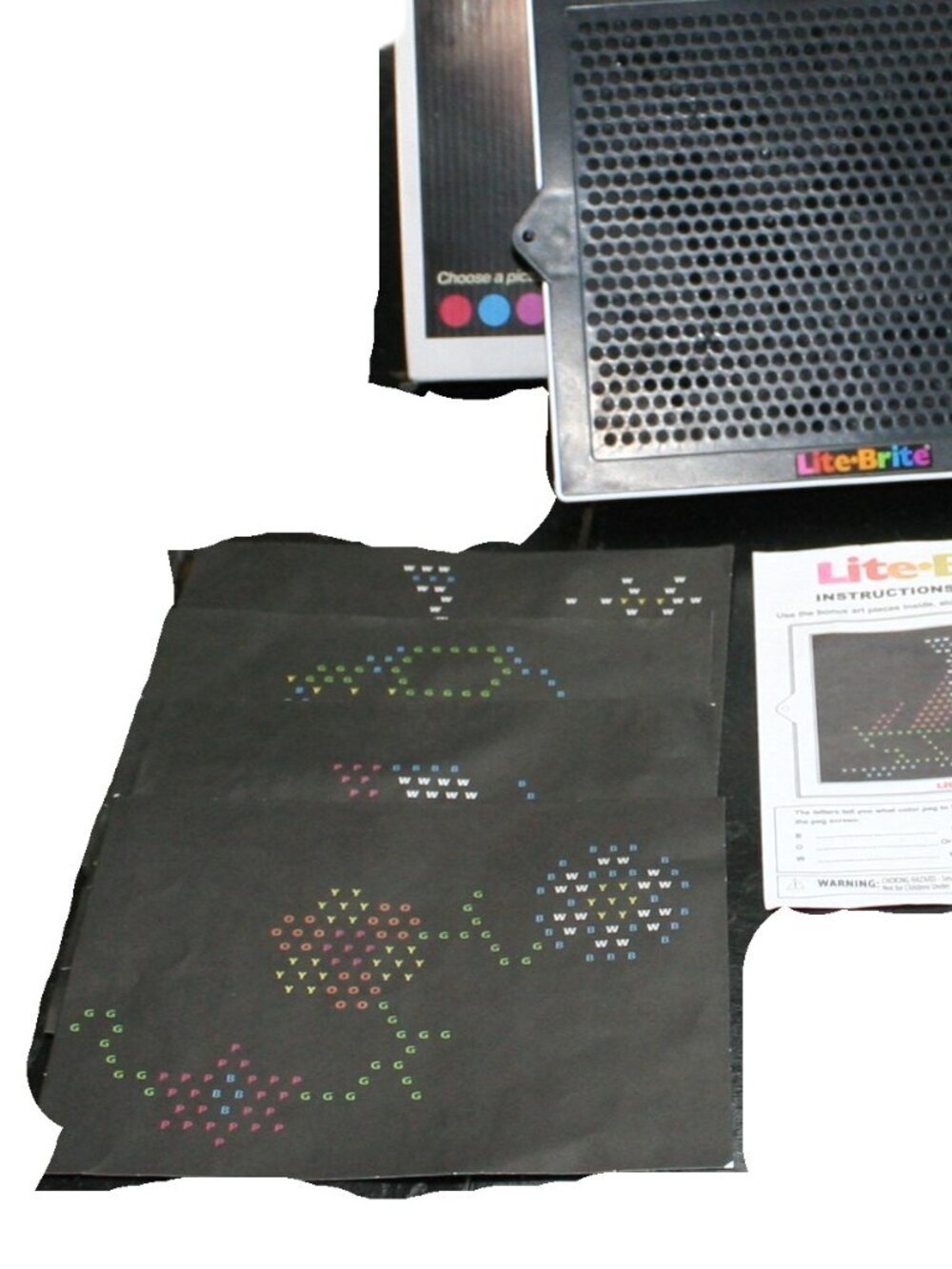 Lite-Brite LED Light Box Complete Set Tested Works - Picture 4 of 6